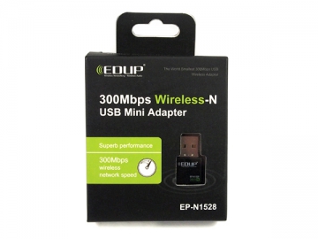 Mini adaptador inalámbrico USB  802.11N EP-N1528 de 300Mbps