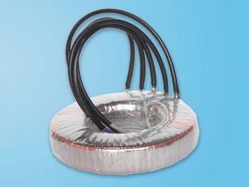 Transformador toroidal para uso industrial