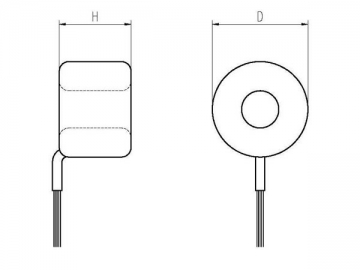 Transformador toroidal para uso industrial