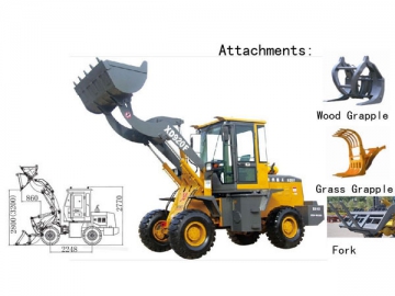 Pala cargadora de ruedas <small>(1,6T XD920F)</small>