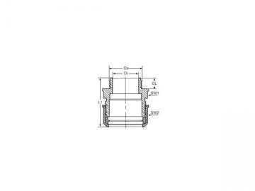 Conector con rosca para manguera