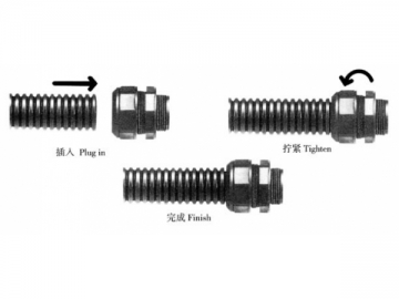 Conector con rosca para manguera