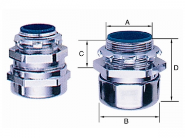 Conector impermeable para manguera