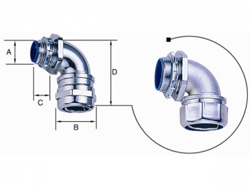 Conector impermeable para manguera