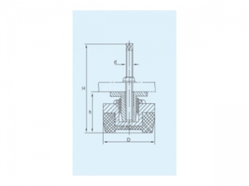 Soporte antivibraciones serie S78-8