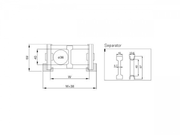 Cadena portacables de plástico de ingeniería de gran longitud serie TLZ