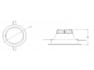 Foco empotrado LED serie 03