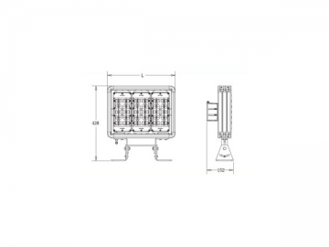 Reflector industrial LED