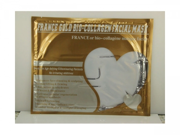 Máscara facial de colágeno de oro