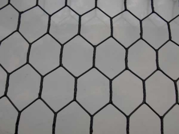 Malla de alambre revestido de PVC hexagonal