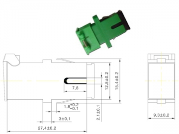 Adaptador de fibra óptica <small>(Adaptador SC/LC/FC/ST/MU/D4/DIN)</small>