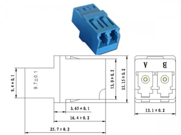 Adaptador de fibra óptica <small>(Adaptador SC/LC/FC/ST/MU/D4/DIN)</small>