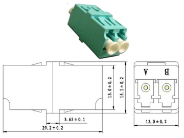 Adaptador de fibra óptica <small>(Adaptador SC/LC/FC/ST/MU/D4/DIN)</small>