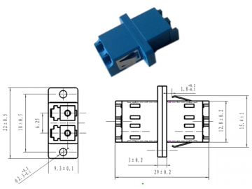 Adaptador de fibra óptica <small>(Adaptador SC/LC/FC/ST/MU/D4/DIN)</small>