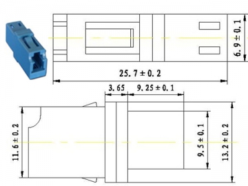 Adaptador de fibra óptica <small>(Adaptador SC/LC/FC/ST/MU/D4/DIN)</small>