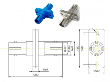 Adaptador de fibra óptica <small>(Adaptador SC/LC/FC/ST/MU/D4/DIN)</small>