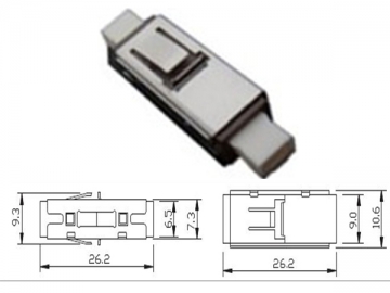 Adaptador de fibra óptica <small>(Adaptador SC/LC/FC/ST/MU/D4/DIN)</small>