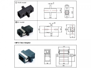 Adaptador de fibra óptica <small>(Adaptador MT-RJ/MPO)</small>