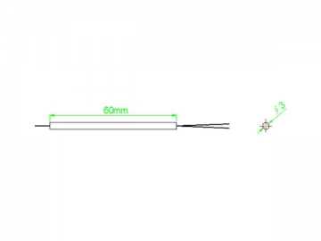 Splitter óptico<small>(Divisor FBT monomodo)</small>