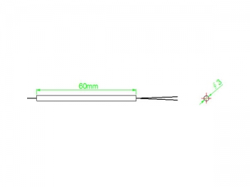 Splitter óptico <small>(Divisor FBT multimodo) </small>