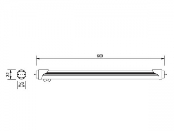 Tubo LED con sensor