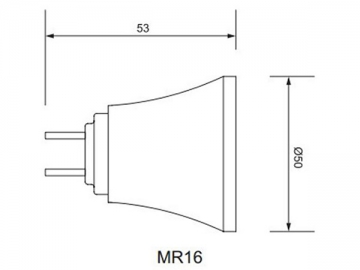 Lámpara LED parabólica MR16