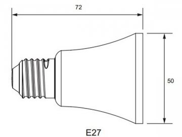 Lámpara LED parabólica E14