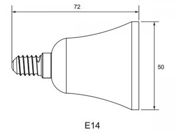 Lámpara LED parabólica E14