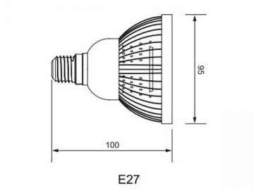 Lámpara LED parabólica E27 PAR30