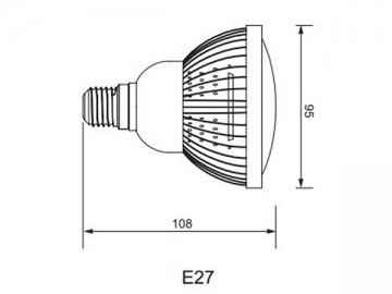 Lámpara LED parabólica E27 PAR30