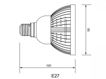 Lámpara LED parabólica E27 PAR30