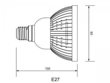 Lámpara LED parabólica E27 PAR30