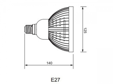 Lámpara LED parabólica IP40