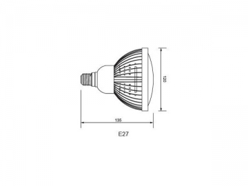 Lámpara LED parabólica IP40