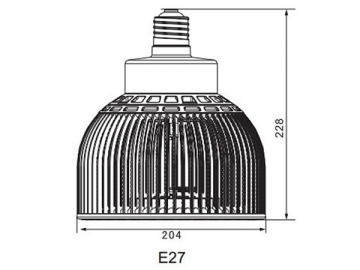 Lámpara LED parabólica E27 de alta potencia