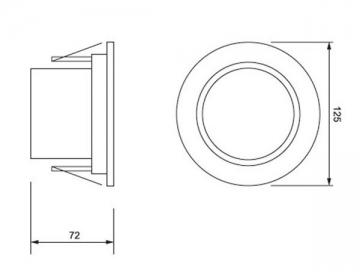 Proyector empotrado LED COB