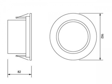 Proyector empotrado LED COB