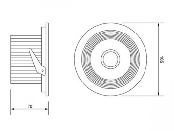 Proyector empotrado LED COB