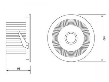 Proyector empotrado LED COB