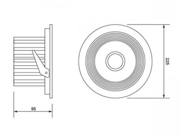 Proyector empotrado LED COB