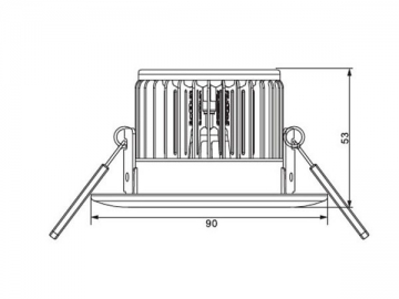 Proyector empotrado LED mate