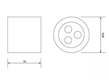 Proyector empotrado LED transparente