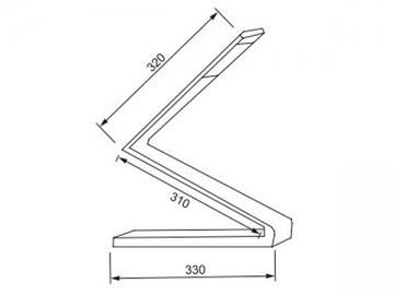 Lámpara de escritorio LED de ABS