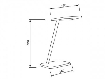 Lámpara de escritorio LED de aluminio