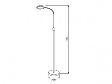 Lámpara de escritorio LED de aluminio