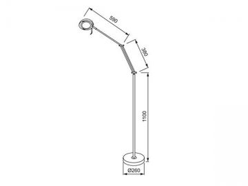 Lámpara de escritorio LED de aluminio