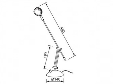 Lámpara de escritorio LED de aluminio