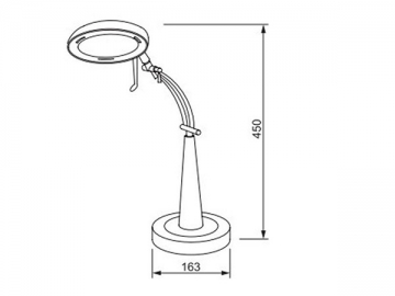 Lámpara de escritorio LED de aluminio