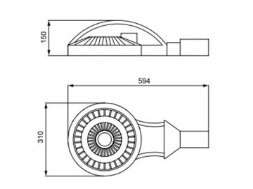 Farola LED integrada