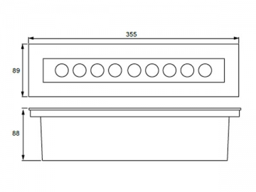 Foco LED empotrable de suelo de alta eficiencia